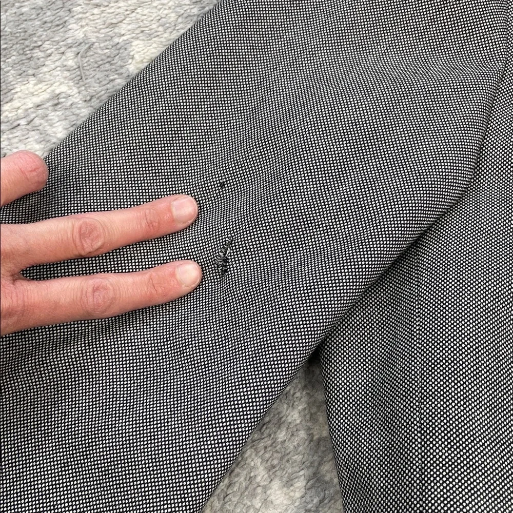 NWT Abla Italy Gray Patterned Wool Suit Blazer Pants Formal Business IT 52